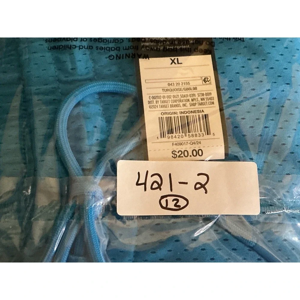 Original Use‎ Mesh Athletic Shorts Men XL Turquoise Active Gym Lounge NWT